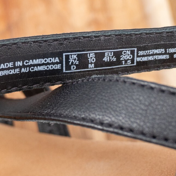 Clarks Women's Tuleah May Black Leather Womens Size 10 26177379 - Picture 6 of 7